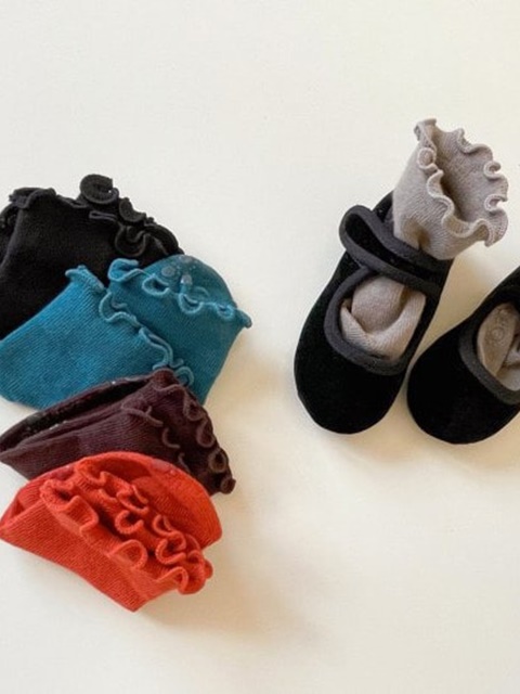 Vivid Wave Socks (Set of 5)