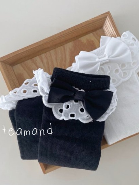Big Ribbon Knee Socks