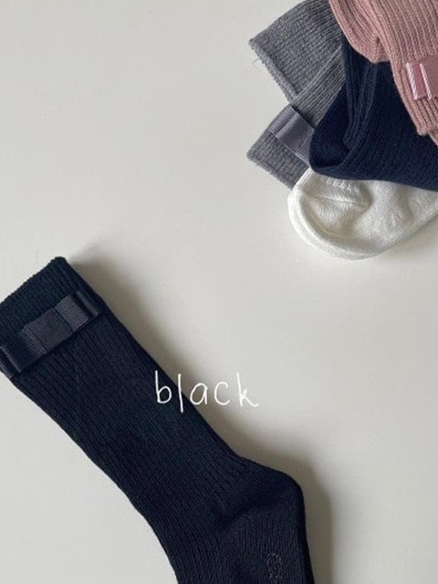 Ribbon Rib Socks
