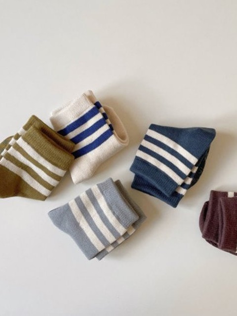 Three Lines Socks (set of 5)