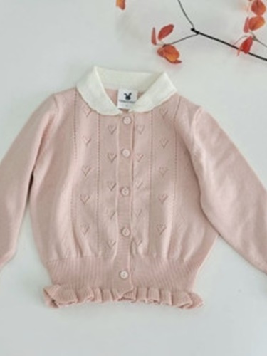 Collar Heart Cardigan