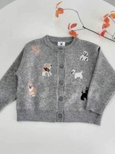 Puppy Knit Cardigan
