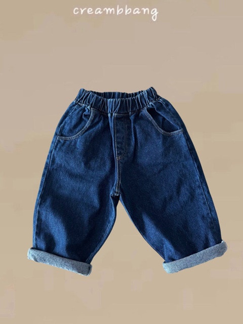Wide Denim Baggy Pants