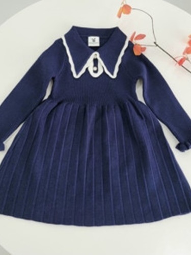 Collar Knit One-piece