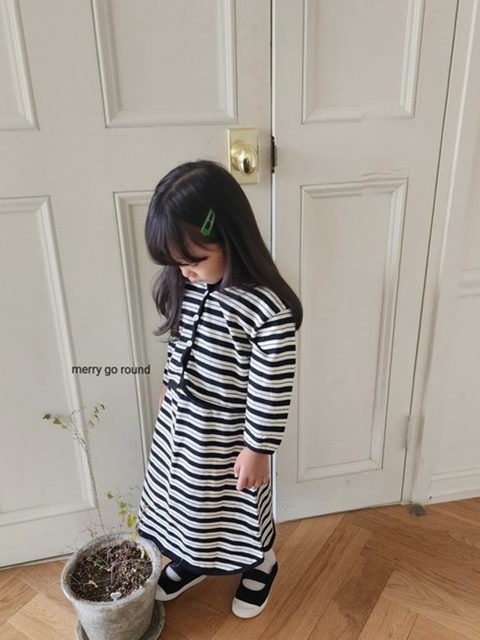 Stripe Top Skirt Set