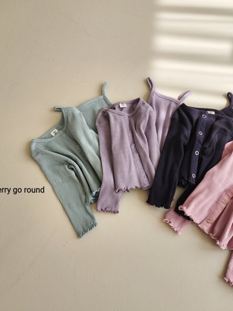 Cardigan Sleeveless Set