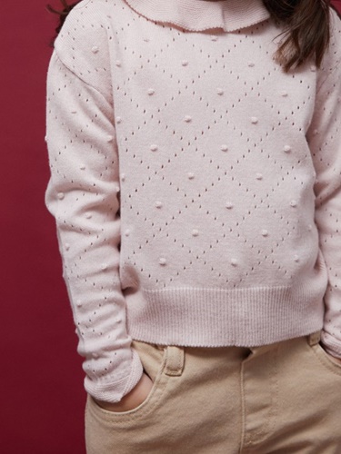 Diamond Frill Knit Top