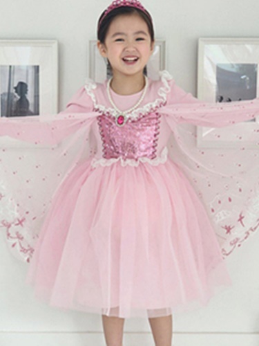 Snow Flower Dress with Necklace