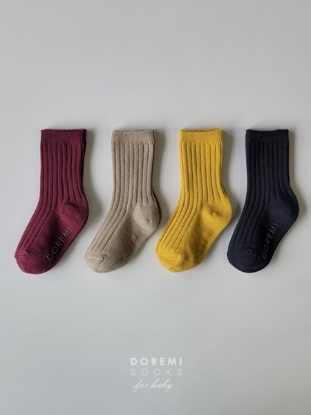 Vin Chaud Rib Socks (Set of 4)