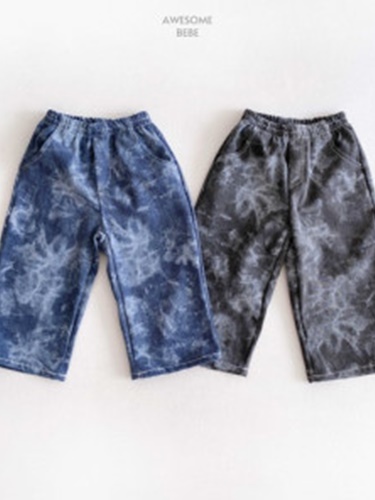Thunder Water Pigment Denim Pants