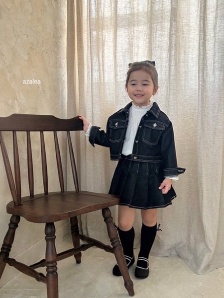 Stitch Denim Skirt