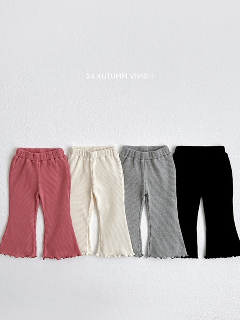 Rib Bootscut Pants