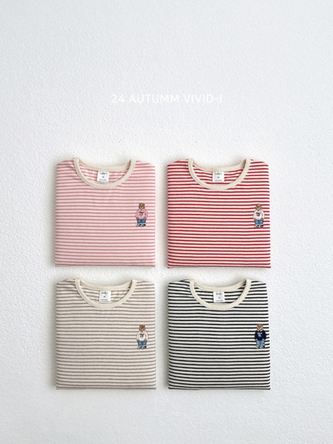 Bear Stripe Tee