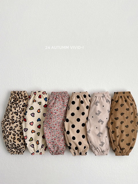 24 Corduroy Print Jogger Pants