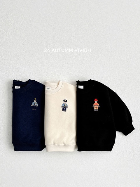 Block Embroidery Sweatshirts