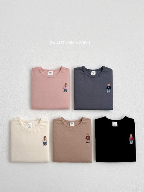 Bear Embroidery Tee
