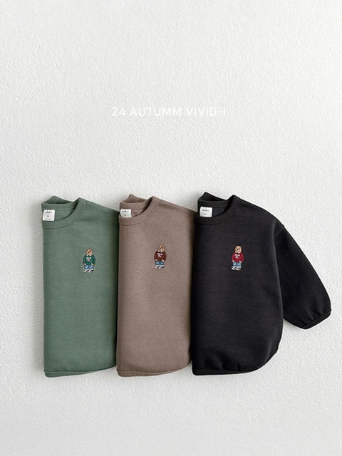 Bear Embroidery Sweatshirts