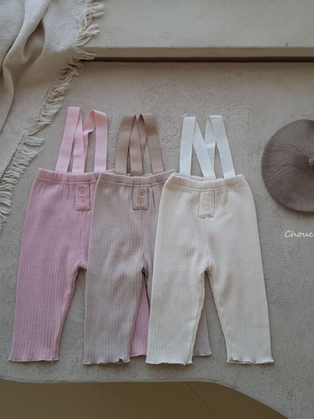 Rib Suspender Pants