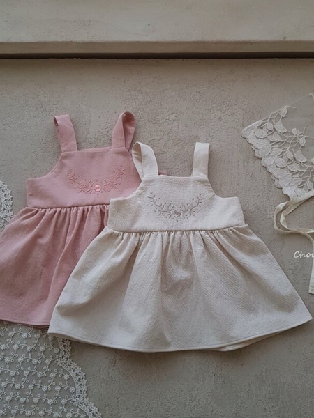 Embroidery Suspender One-piece