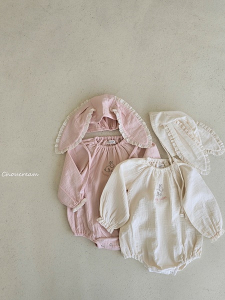 Lovely Rabbit Bodysuit with Bonnet