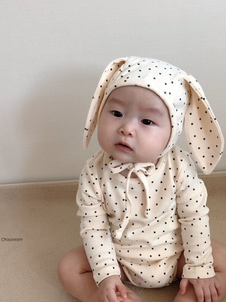 Rabbit Bonnet Bodysuit with Bonnet