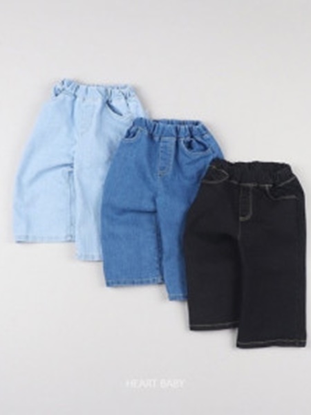 Wide Washing Denim Pants