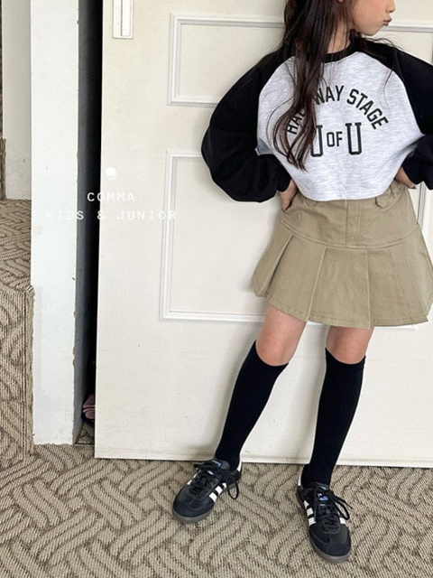 Cotton Pleats Skirt