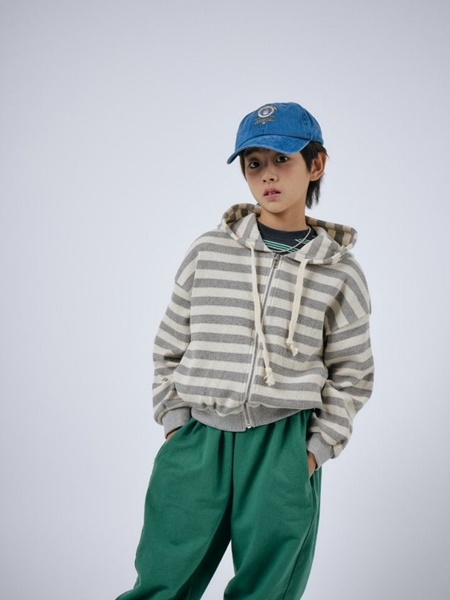 Waffle Hood Zip-up