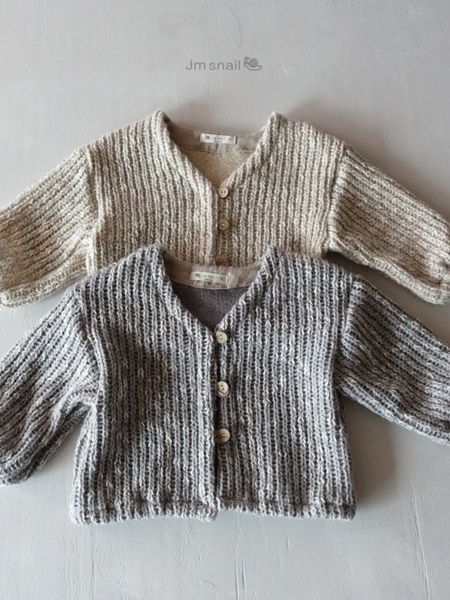 Wool Rib Knit Cardigan