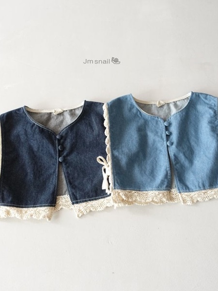 Lace Denim Vest
