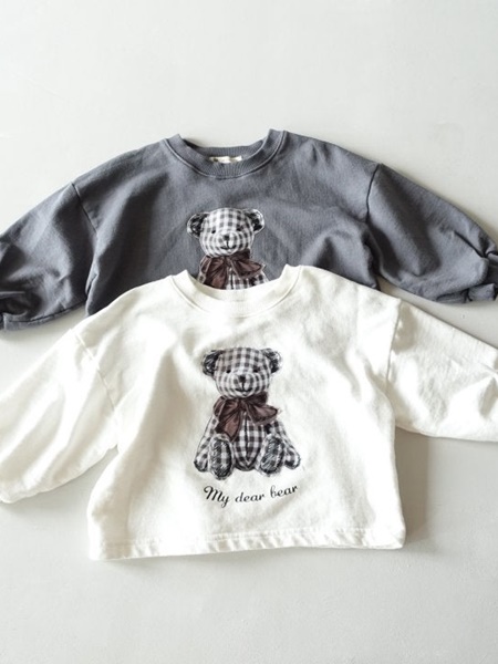 Check Patch Bear Tee