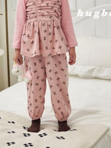 Ribbon Corduroy Jogger Pants