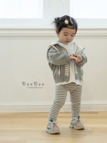 Stripe Coloredd Hood Jumper