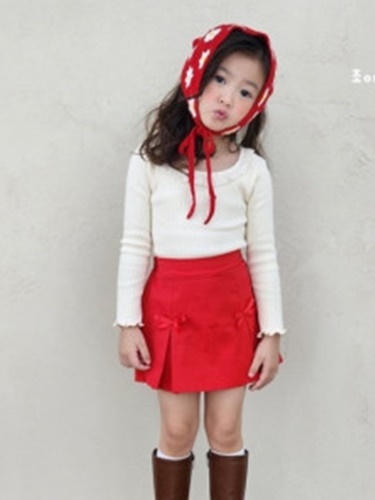 Pleated Ribbon Skirt