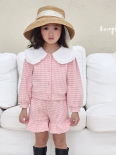 Collar Cardigan Set
