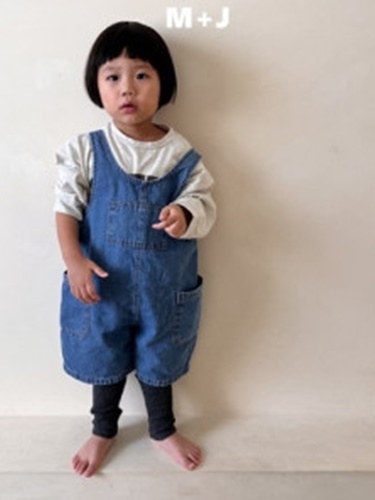 Denim Suspender Pants