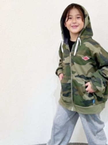 Riwoo Camo Hood Zip-up