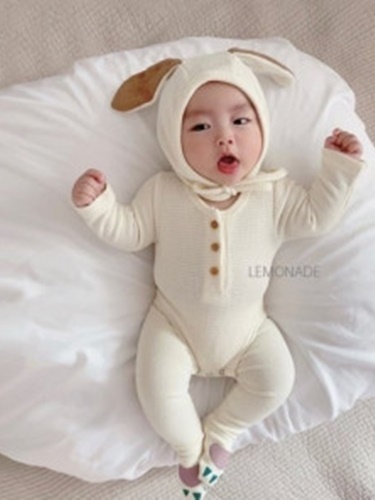 Cookie Bodysuit with Bonnet