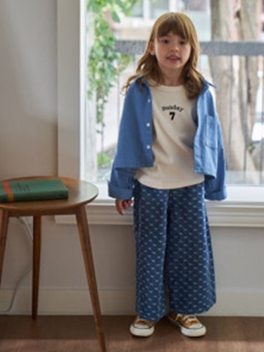 Embroidery Wide Pants