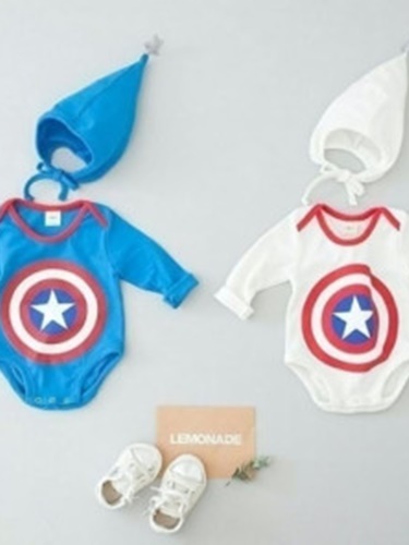 Solid Captain Romper with Hat