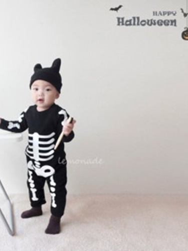 Skull Bodysuit with Hat