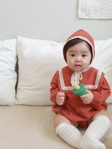 Fruits Bodysuit with Bonnet