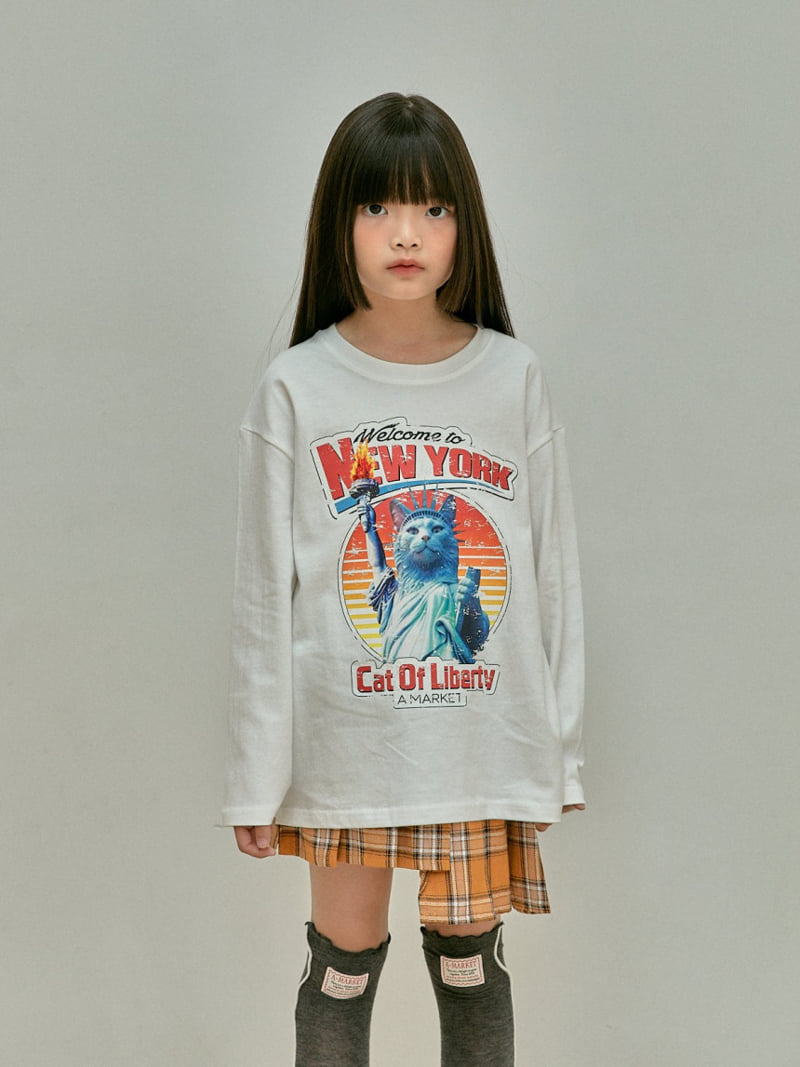 A-Market - Korean Children Fashion - #littlefashionista - Cat Tee - 11