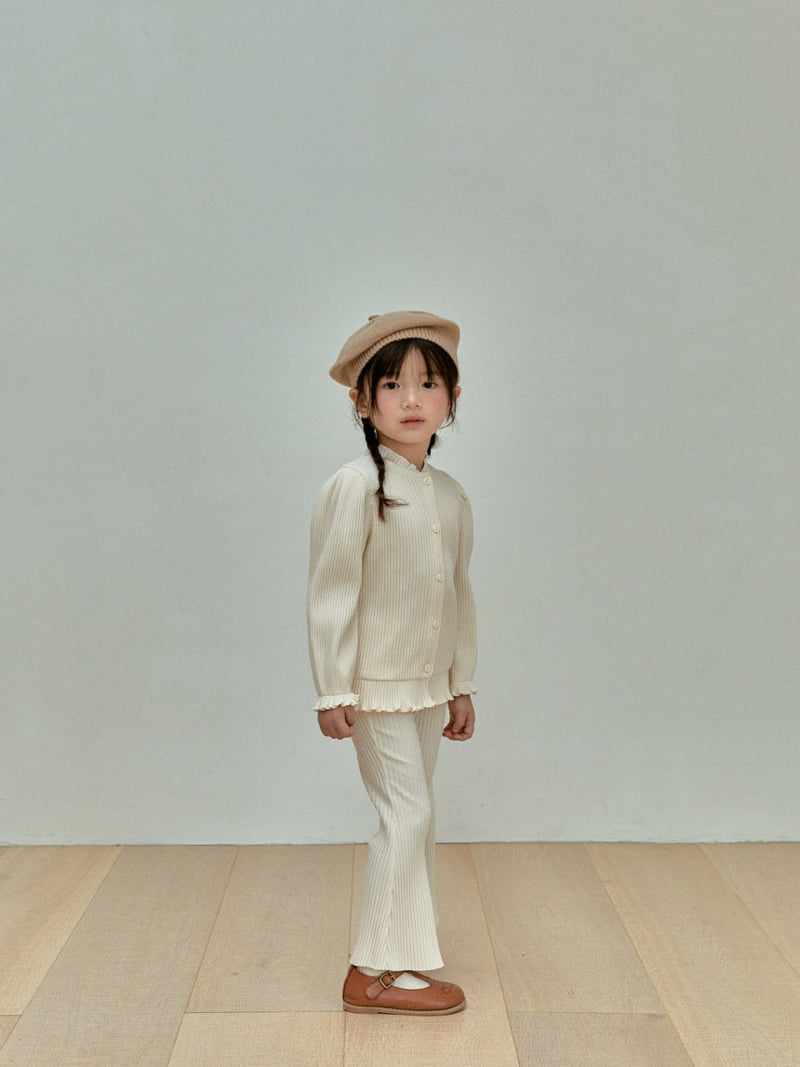 A-Market - Korean Children Fashion - #toddlerclothing - Puff Rib Cardigan - 9