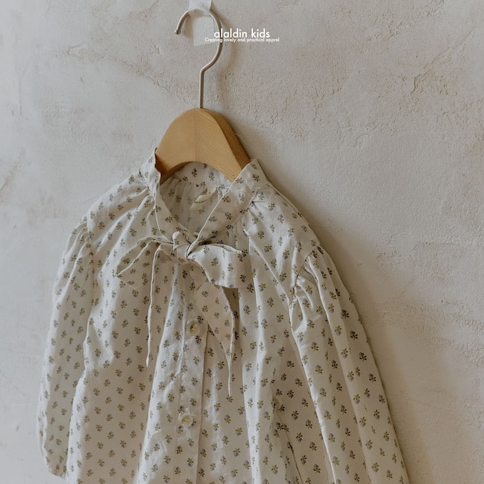 Aladin - Korean Baby Fashion - #babyboutique - Neck Ribbon Blouse - 8