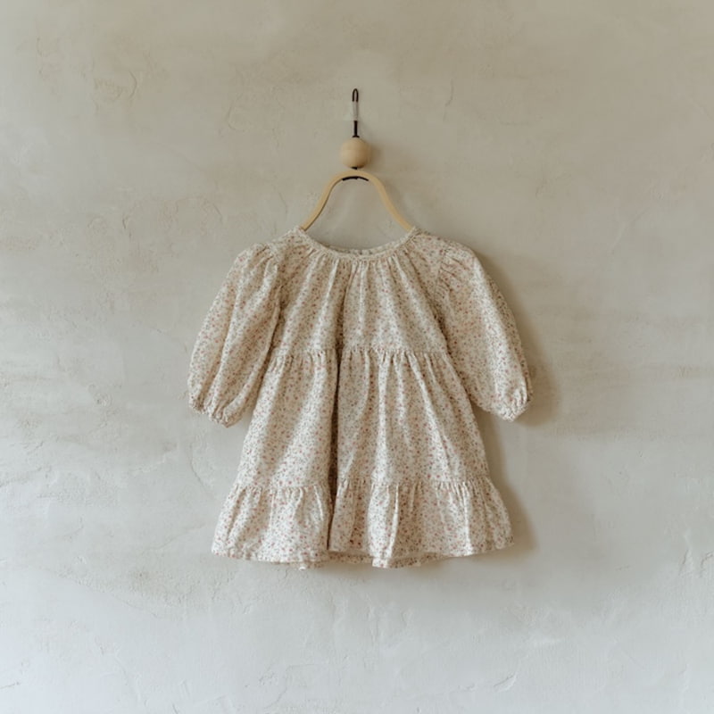 Aladin - Korean Baby Fashion - #babygirlfashion - Flower Shirring One-piece - 10
