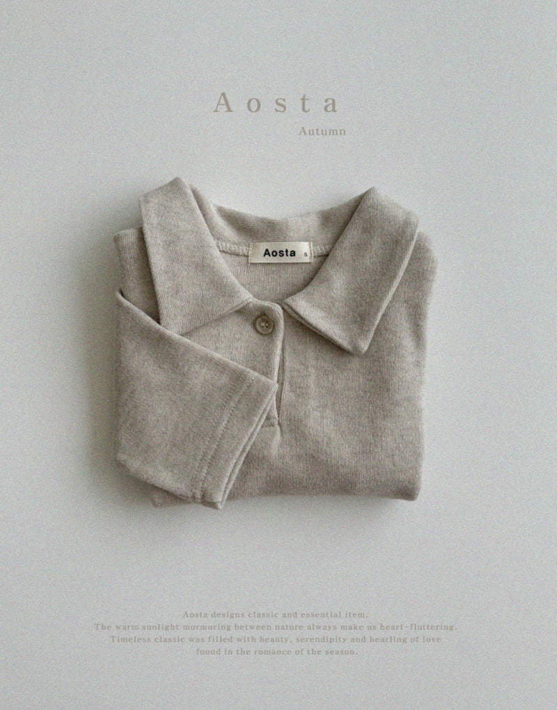 Aosta - Korean Children Fashion - #magicofchildhood - Classic Collar Tee - 12