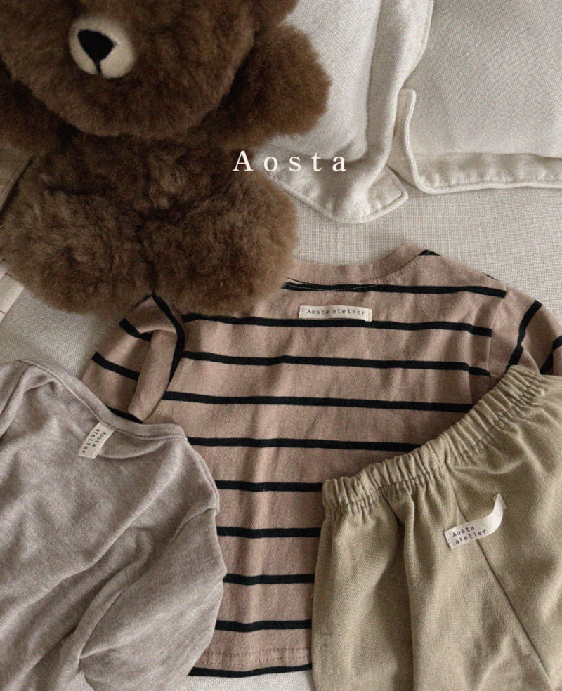 Aosta - Korean Children Fashion - #prettylittlegirls - Signature Stripe Tee - 11