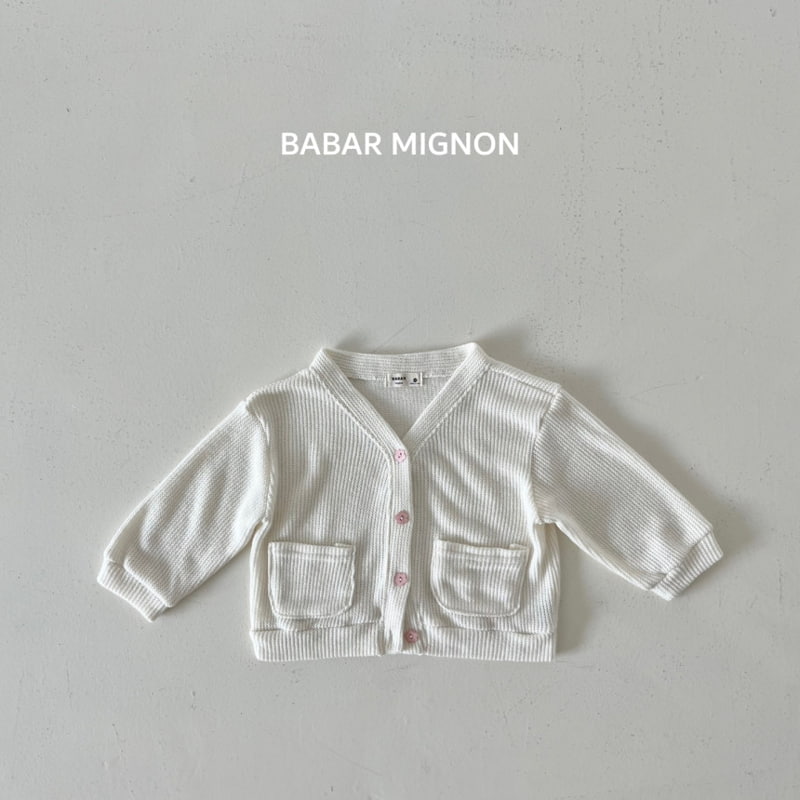 Babar Mignon - Korean Children Fashion - #kidsshorts - Point Cardigan - 5