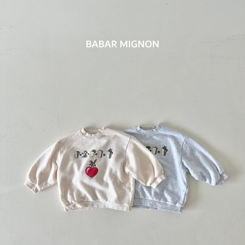 Babar Mignon - Korean Children Fashion - #kidsstore - Toast Rabbit Sweatshirts